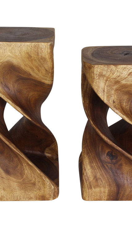 Rectangular Double Twist End Tables