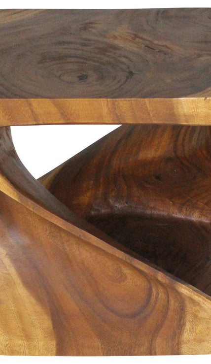 Rectangular Sculpted End Table