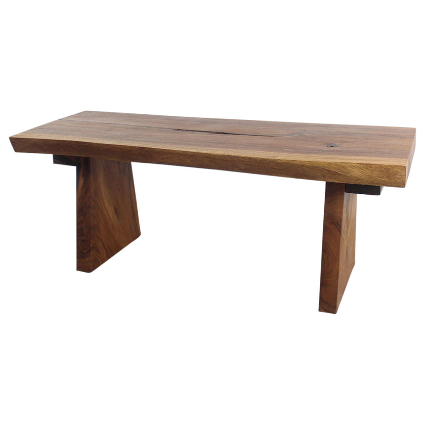 The Vanta Solid Wood Bench 48 x 17-20 x 18 in H KD Walnut