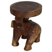Kova Wide Roaring Elephant 15 in DIA x 20 in H Walnut