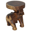 Kova Wide Roaring Elephant 15 in DIA x 20 in H Walnut
