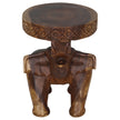 Kova Wide Roaring Elephant 15 in DIA x 20 in H Walnut