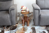 Kova Wide Roaring Elephant 15 in DIA x 20 in H Walnut