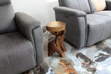 Kova Roaring Elephant 11 in DIA x 20 in H Walnut