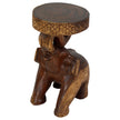 Kova Roaring Elephant 11 in DIA x 20 in H Walnut