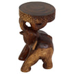 Kova Roaring Elephant 11 in DIA x 20 in H Walnut