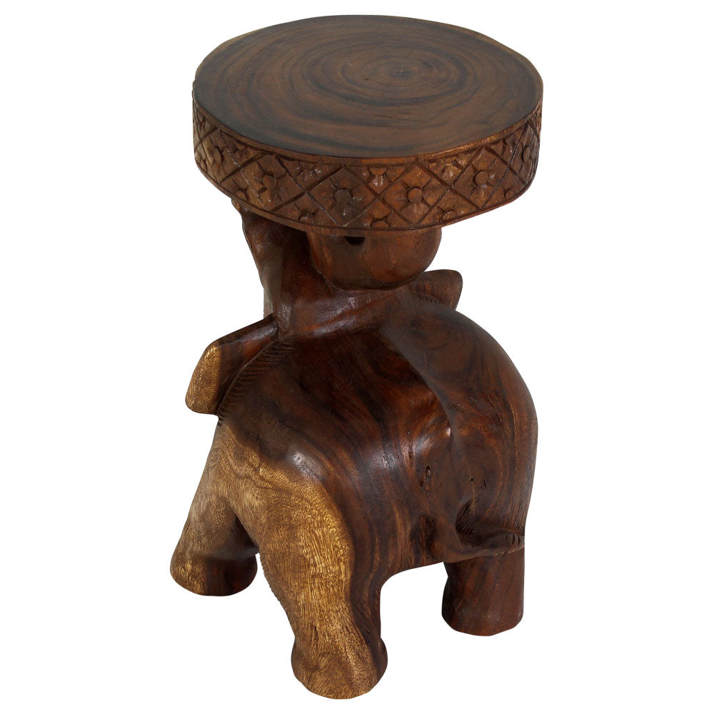 Kova Roaring Elephant 11 in DIA x 20 in H Walnut