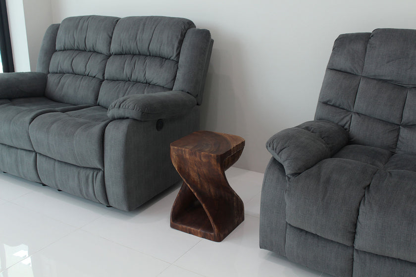 The Luma Square Twist End Table 12 in Sq
