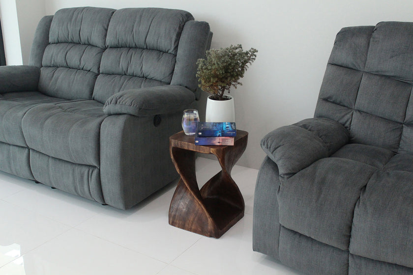 The Luma Square Twist End Table 12 in Sq