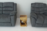 The Luma Square Twist End Table 12 in Sq