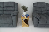 The Luma Square Twist End Table 12 in Sq