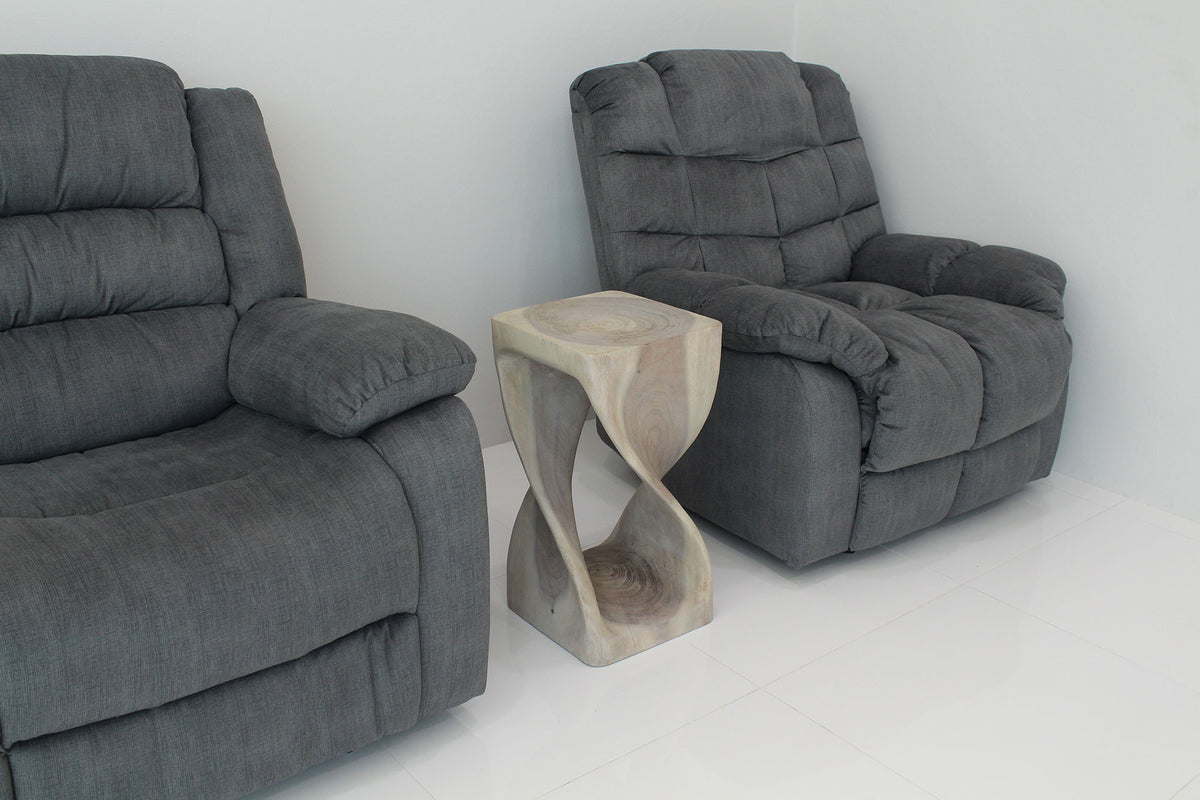 The Luma Square Twist End Table 12 in Sq