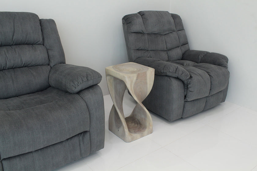 The Luma Square Twist End Table 12 in Sq