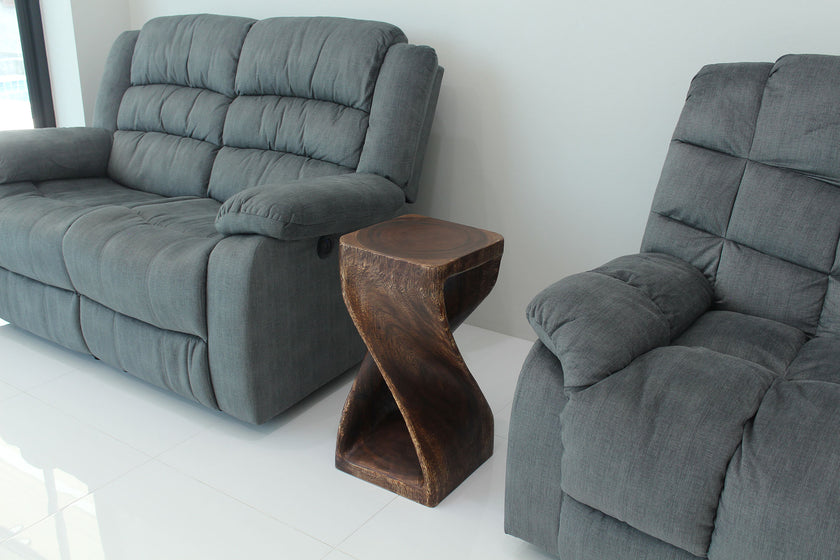 The Luma Square Twist End Table 12 in Sq