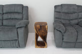 The Luma Square Twist End Table 12 in Sq