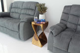 The Luma Square Twist End Table 12 in Sq