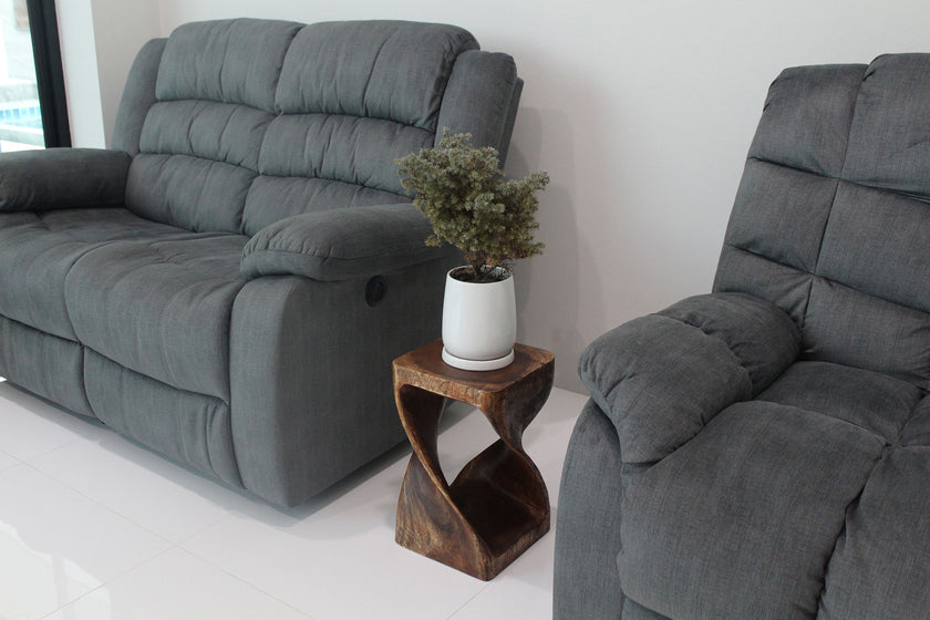 The Luma Square Twist End Table 10 in Sq