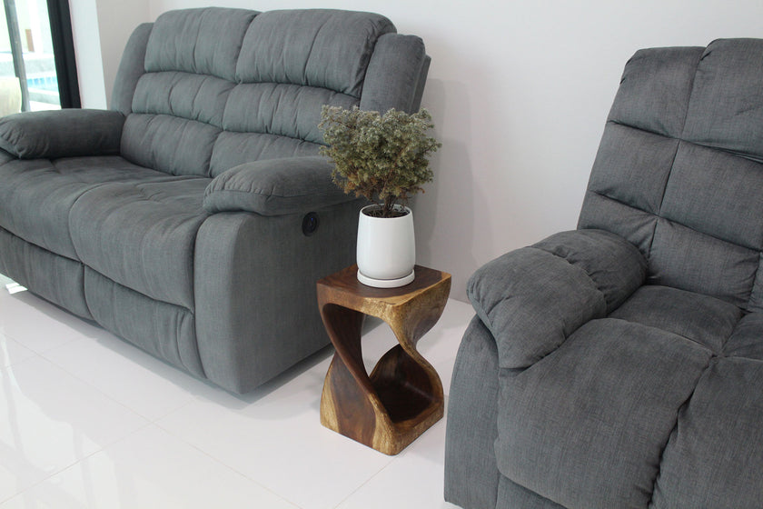 The Luma Square Twist End Table 10 in Sq