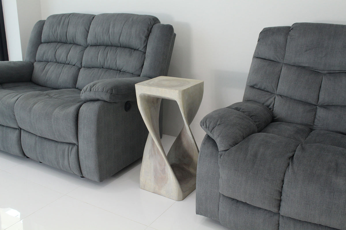 The Luma Square Twist End Table 12 in Sq