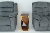 The Luma Square Twist End Table 12 in Sq