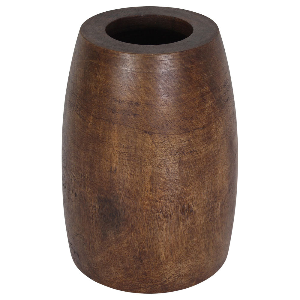 The Mirel Mango Merlot Solid Wood End Table 14 in D Top x 15 in D x 11 in D Base x 20 in H Mocha
