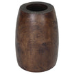 Mirel Round Solid Wood End Table 14 in D Top x 15 in D x 11 in D Base x 20 in H Dark Walnut