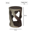 The Arbor Round Vine Twist End Table 14 in Dia x 20 in H