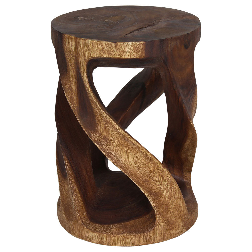 The Arbor Round Vine Twist End Table 14 in Dia x 20 in H
