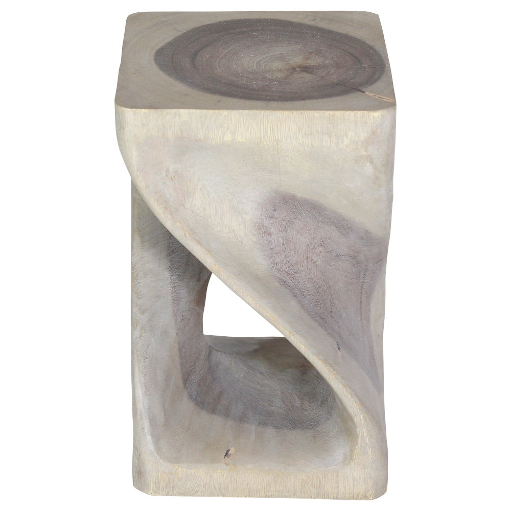 The Luma Square Twist End Table 10 in Sq