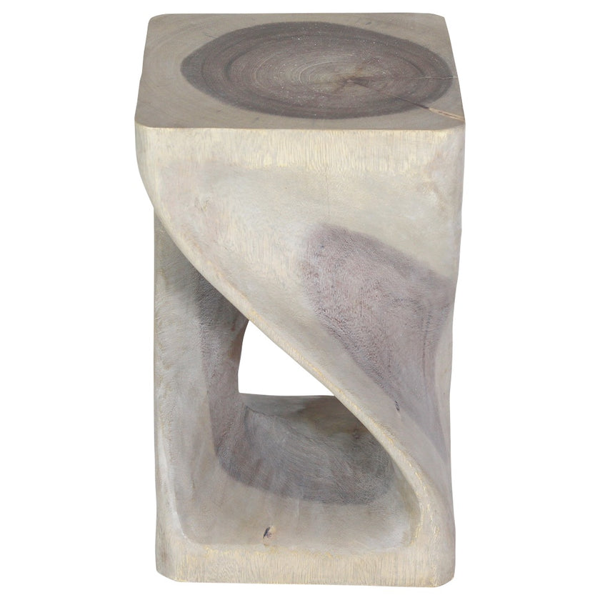 The Luma Square Twist End Table 10 in Sq