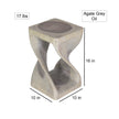 The Luma Square Twist End Table 10 in Sq