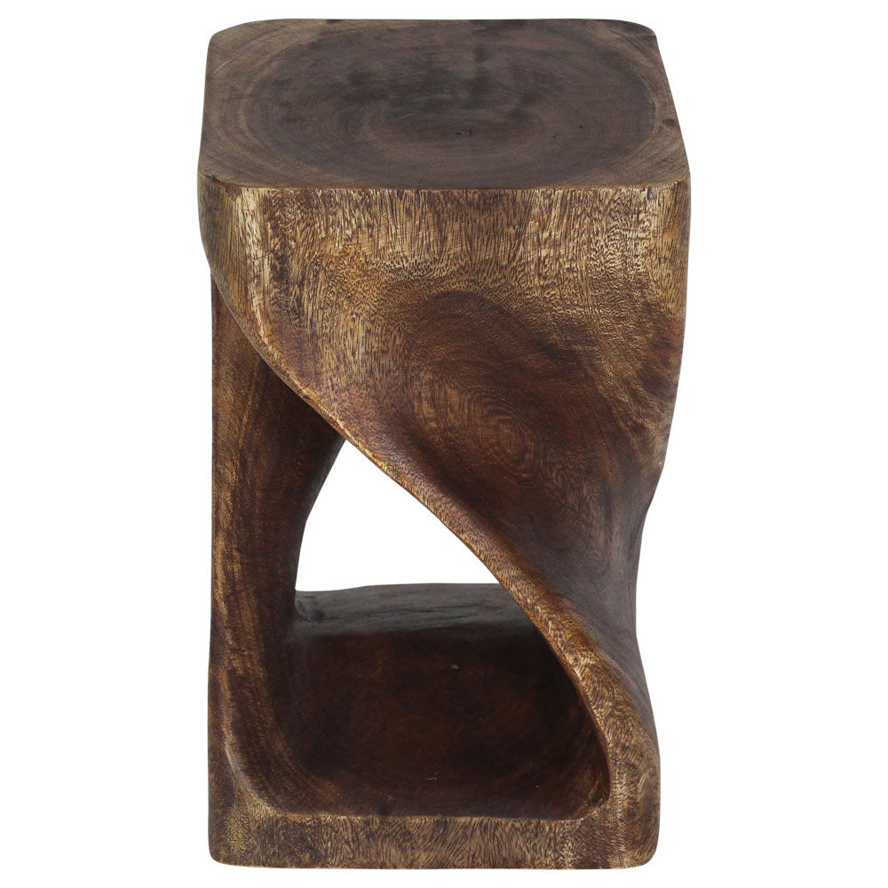 The Luma Square Twist End Table 10 in Sq