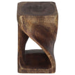 The Luma Square Twist End Table 10 in Sq