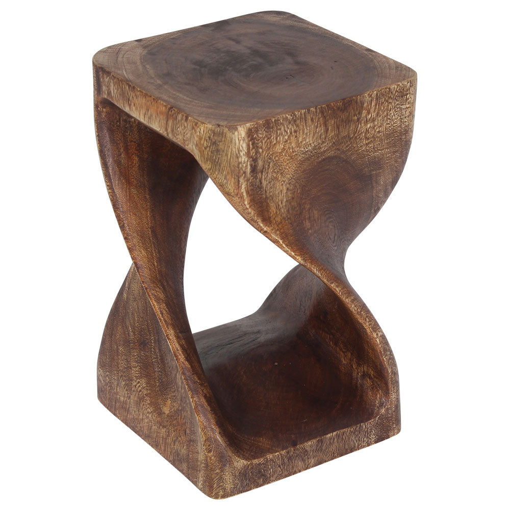 The Luma Square Twist End Table 10 in Sq