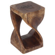 The Luma Square Twist End Table 10 in Sq