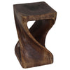 The Luma Square Twist End Table 10 in Sq