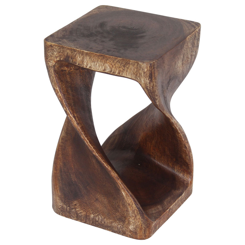 The Luma Square Twist End Table 10 in Sq