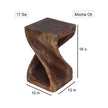 The Luma Square Twist End Table 10 in Sq