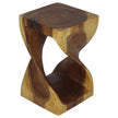 The Luma Square Twist End Table 10 in Sq