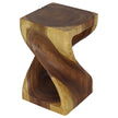 The Luma Square Twist End Table 10 in Sq