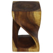 The Luma Square Twist End Table 10 in Sq