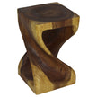 The Luma Square Twist End Table 10 in Sq