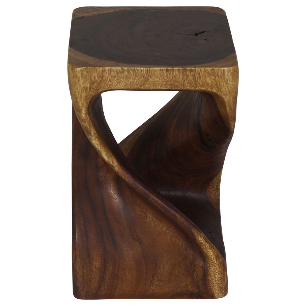 The Luma Square Twist End Table 10 in Sq
