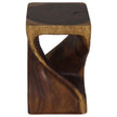 The Luma Square Twist End Table 10 in Sq