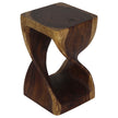 The Luma Square Twist End Table 10 in Sq