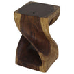 The Luma Square Twist End Table 10 in Sq
