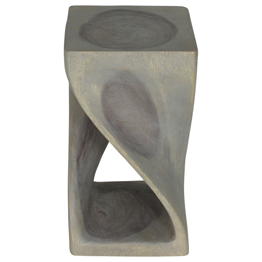 The Luma Square Twist End Table 10 in Sq