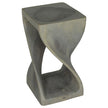 The Luma Square Twist End Table 10 in Sq