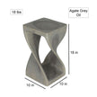 The Luma Square Twist End Table 10 in Sq