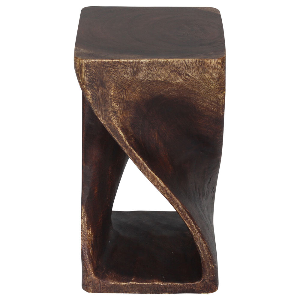 The Luma Square Twist End Table 10 in Sq